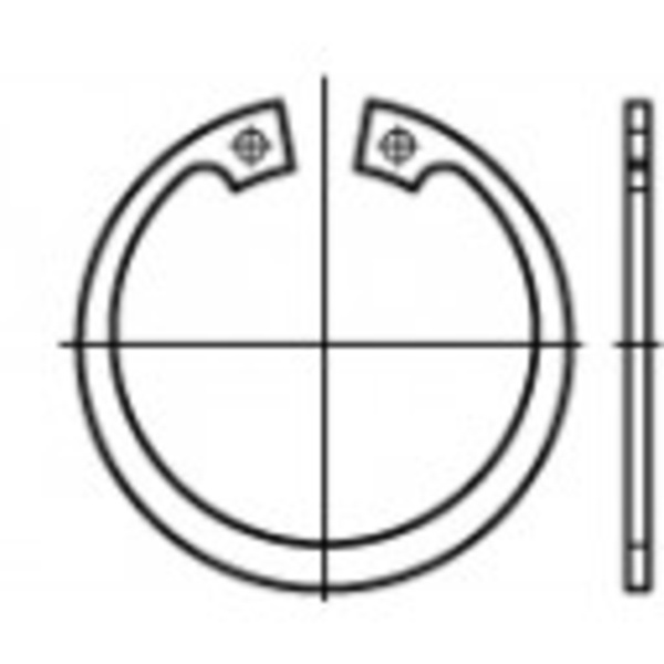 TOOLCRAFT 107935 Sicherungsringe Außen-Durchmesser: 377mm DIN 472 Federstahl 1St.