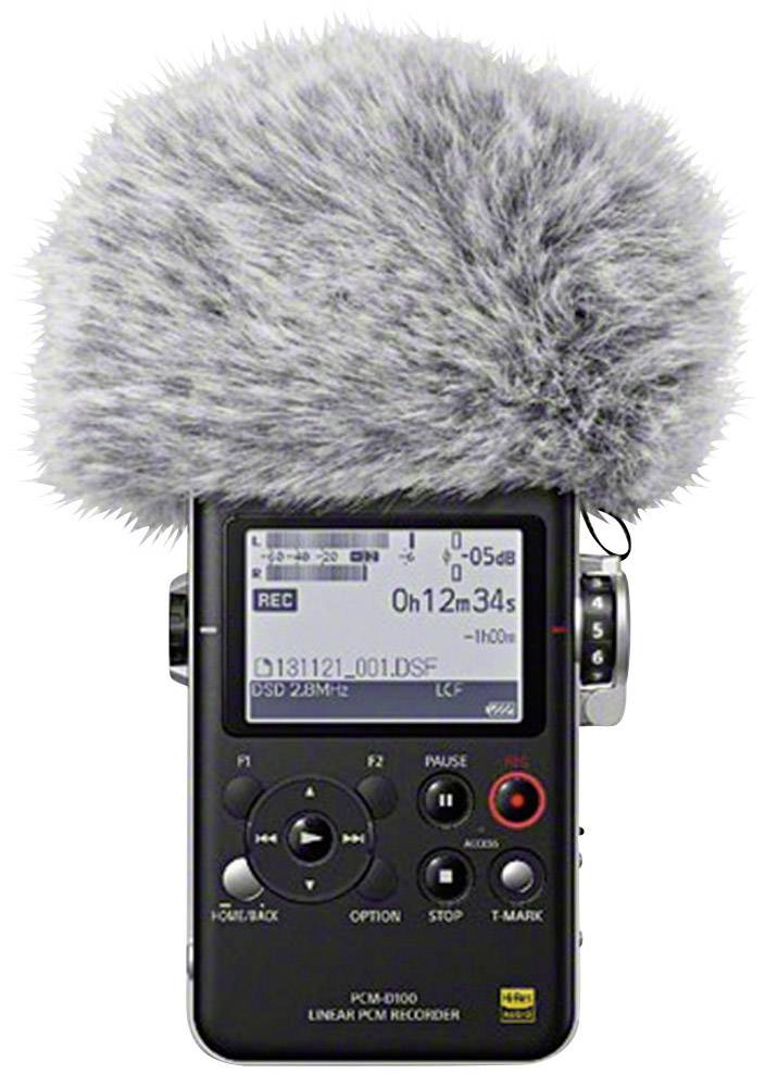 Sony PCM-D100 Mobiler Audio-Recorder Schwarz, Silber