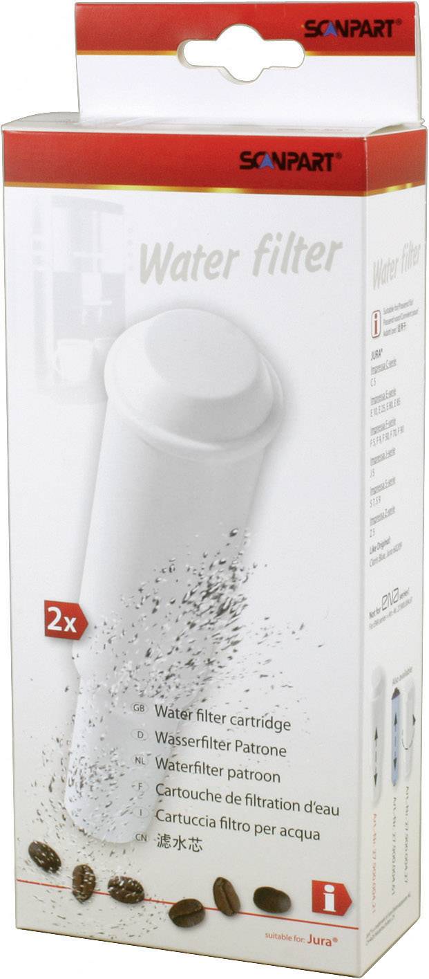 ScanPart Wasserfilter-Partone für Jura Impressa Kaffevollautomaten 2 Stück