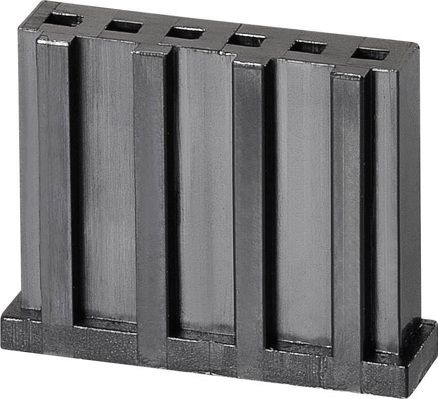 TE Connectivity Buchsengehäuse-Kabel AMPMODU MOD II Polzahl Gesamt 6 Rastermaß: 2.54mm 280360