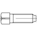 TOOLCRAFT 107960 Vierkantschrauben M12 35mm Vierkant DIN 479 Stahl 25St.