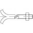 Diagramm zeigt eine männliche und eine weibliche Luer-Lock-Verbindung, die auseinandergezogen sind, bereit zum Verbinden.