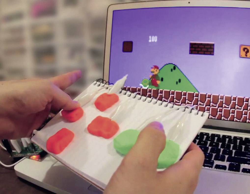 MAKEY MAKEY Gamepad PC Schwarz, Rot, Weiß
