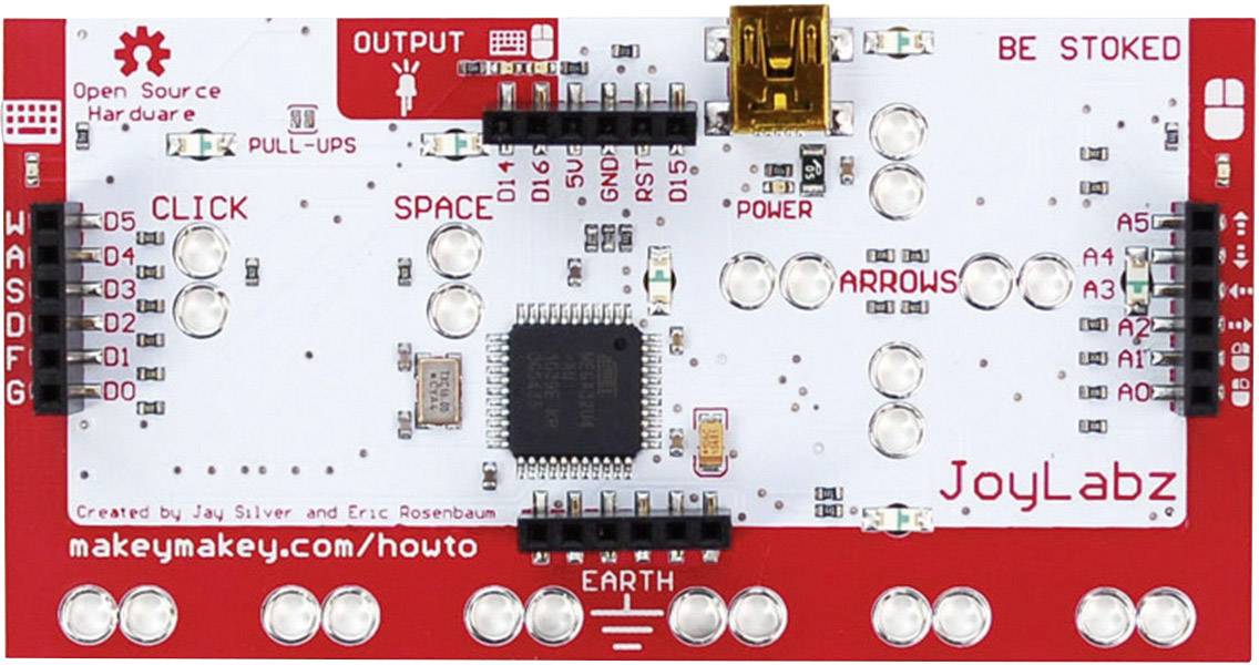 MAKEY MAKEY Gamepad PC Schwarz, Rot, Weiß