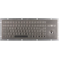 Joy-it IPC Keyboard 02 IP65 NEMA 4X Kabelgebunden Tastatur Deutsch, QWERTZ Silber mit Trackball, Maustasten, Staubgeschützt Joy-it IPC Keyboard 02 IP65 NEMA 4X Kabelgebunden Tastatur Deutsch, QWERTZ Silber mit Trackball, Maustasten, Staubgeschützt