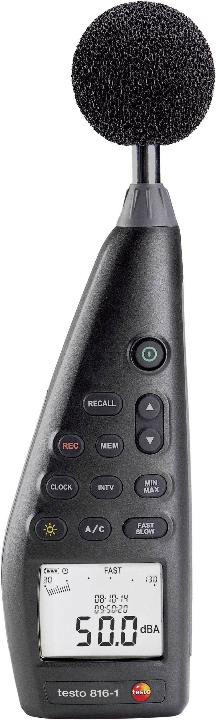 Testo Schallpegel-Messgerät Datenlogger 816-1 30 - 130 dB 20 Hz - 8000 Hz