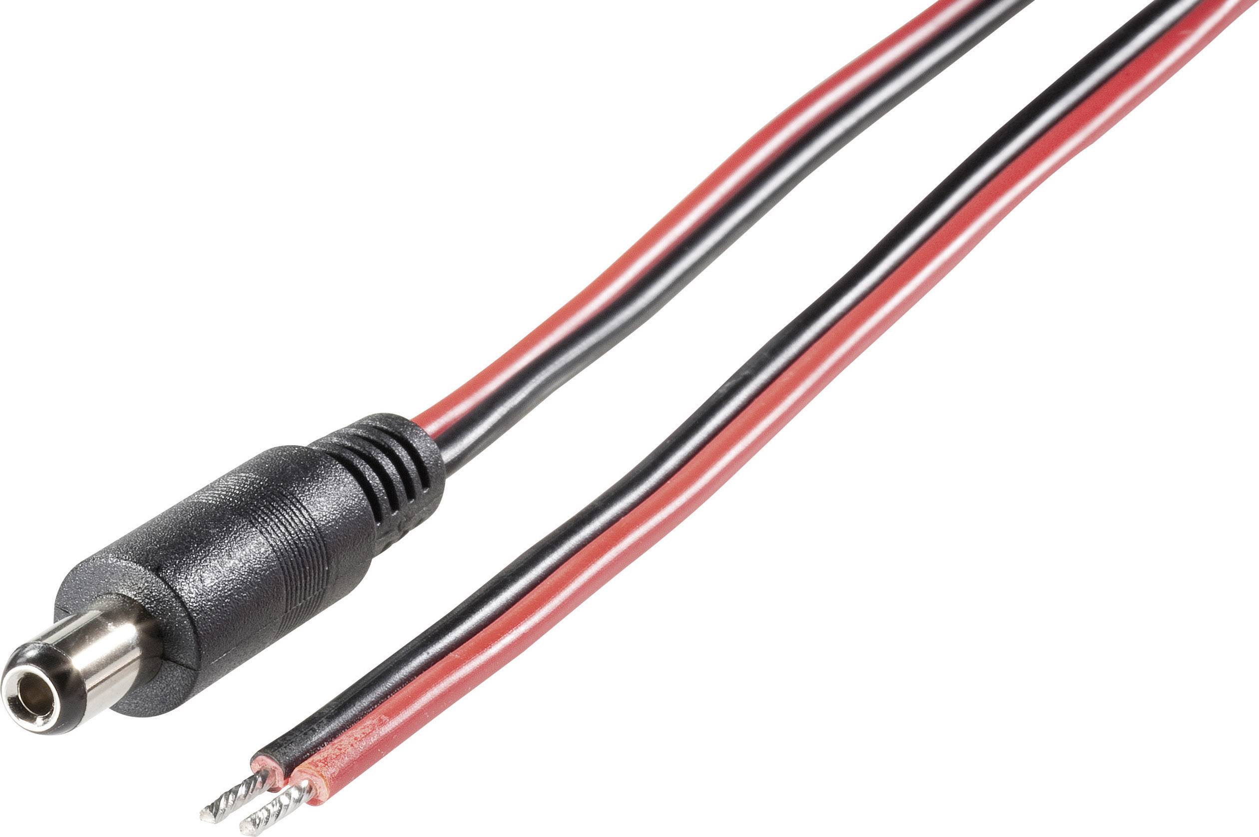 TRU Components 1582295 Niedervolt-Anschlusskabel Niedervolt-Stecker - offene Kabelenden 5.5 mm 2.5