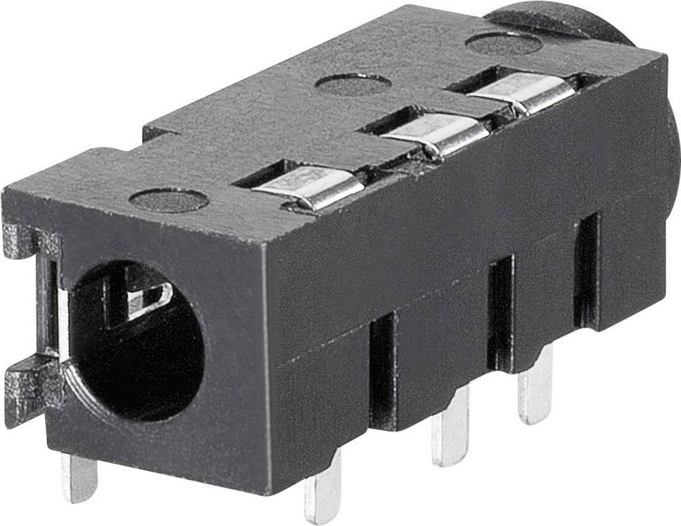 BKL Electronic 1109300 Klinken-Steckverbinder 3.5mm Buchse, Einbau horizontal Polzahl (num): 4 Stereo