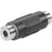 TRU Components Klinke Audio Adapter [1x Klinkenbuchse 3.5 mm - 1x Klinkenbuchse 3.5 mm] Schwarz
