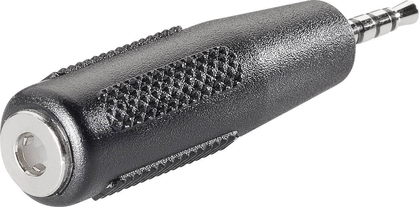 TRU Components Klinken-Adapter Klinkenstecker 2.5mm - Klinkenbuchse 3.5mm Stereo Polzahl (num):4 1St.