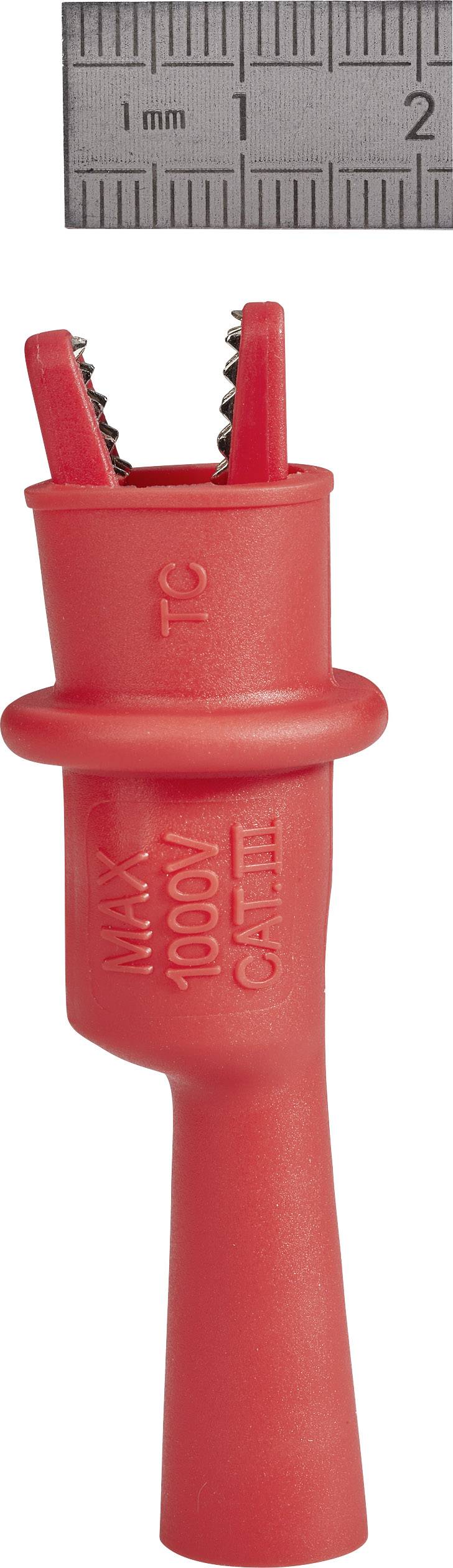 VOLTCRAFT MS-2 Sicherheits-Messleitungs-Set Lamellenstecker 4mm Prüfspitze Schwarz, Rot 1 Set