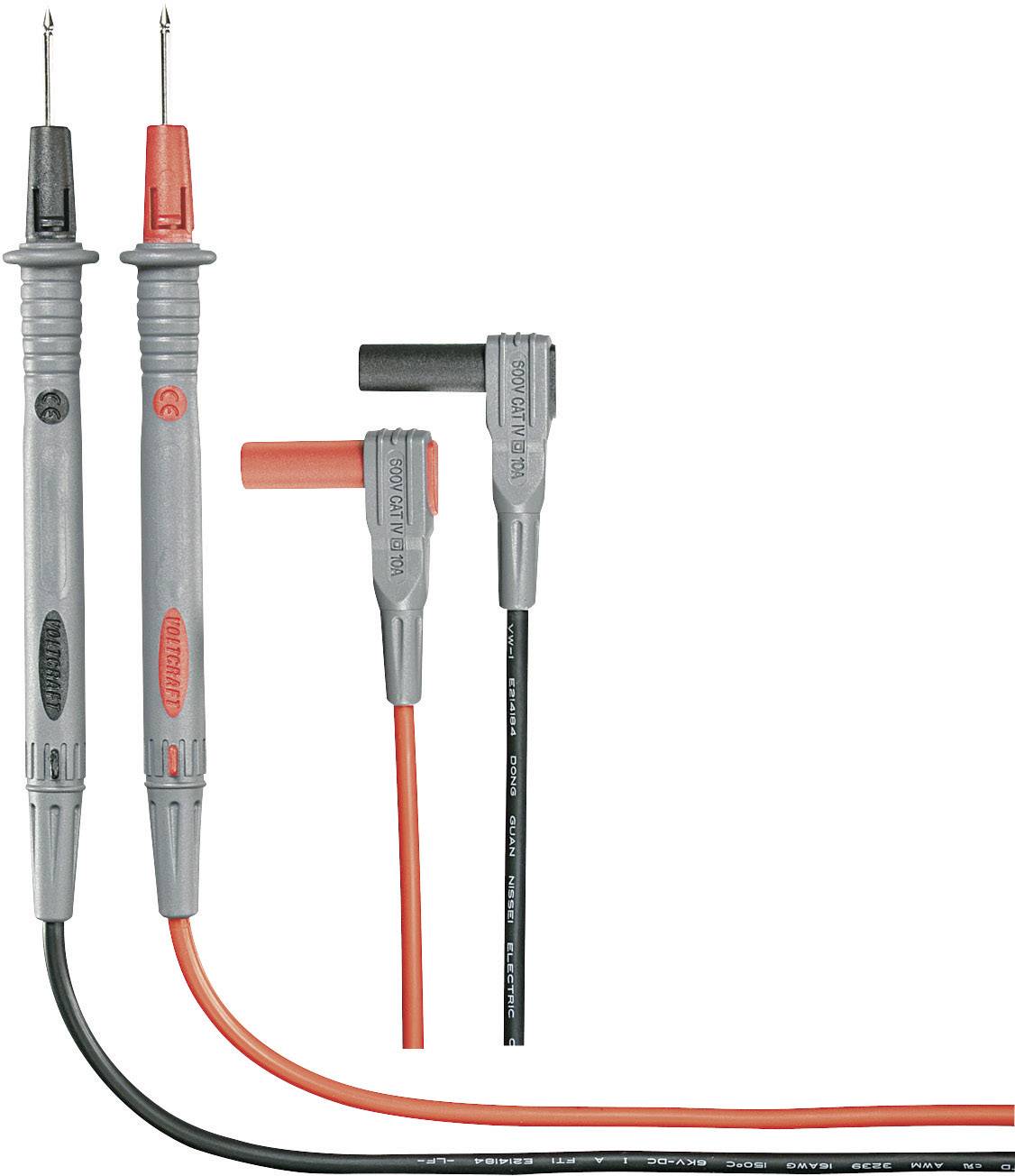 VOLTCRAFT Sicherheits-Messleitungs-Set 1.20m Schwarz, Rot MS-4N