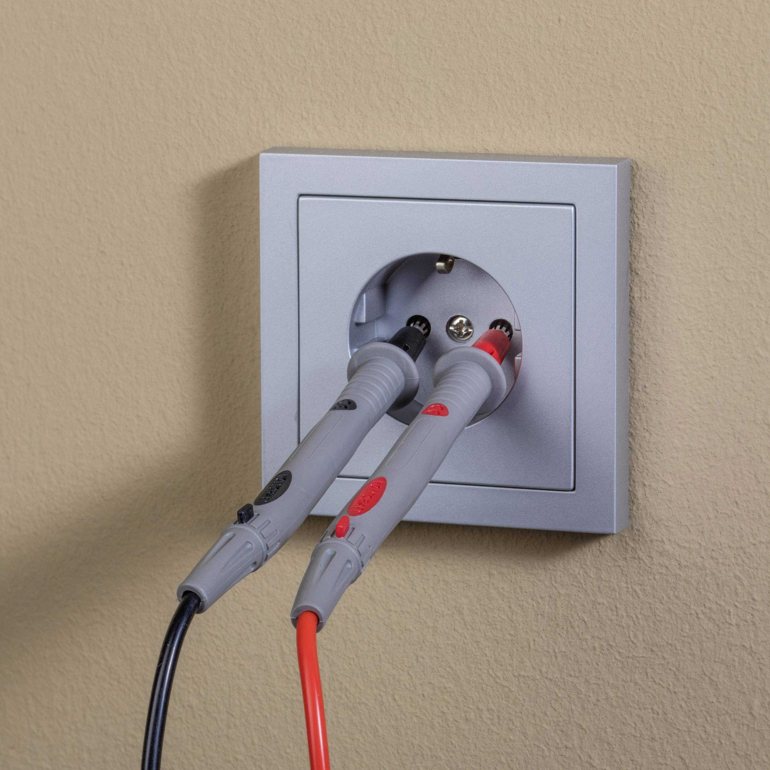 VOLTCRAFT Sicherheits-Messleitungs-Set 1.20m Schwarz, Rot MS-4P