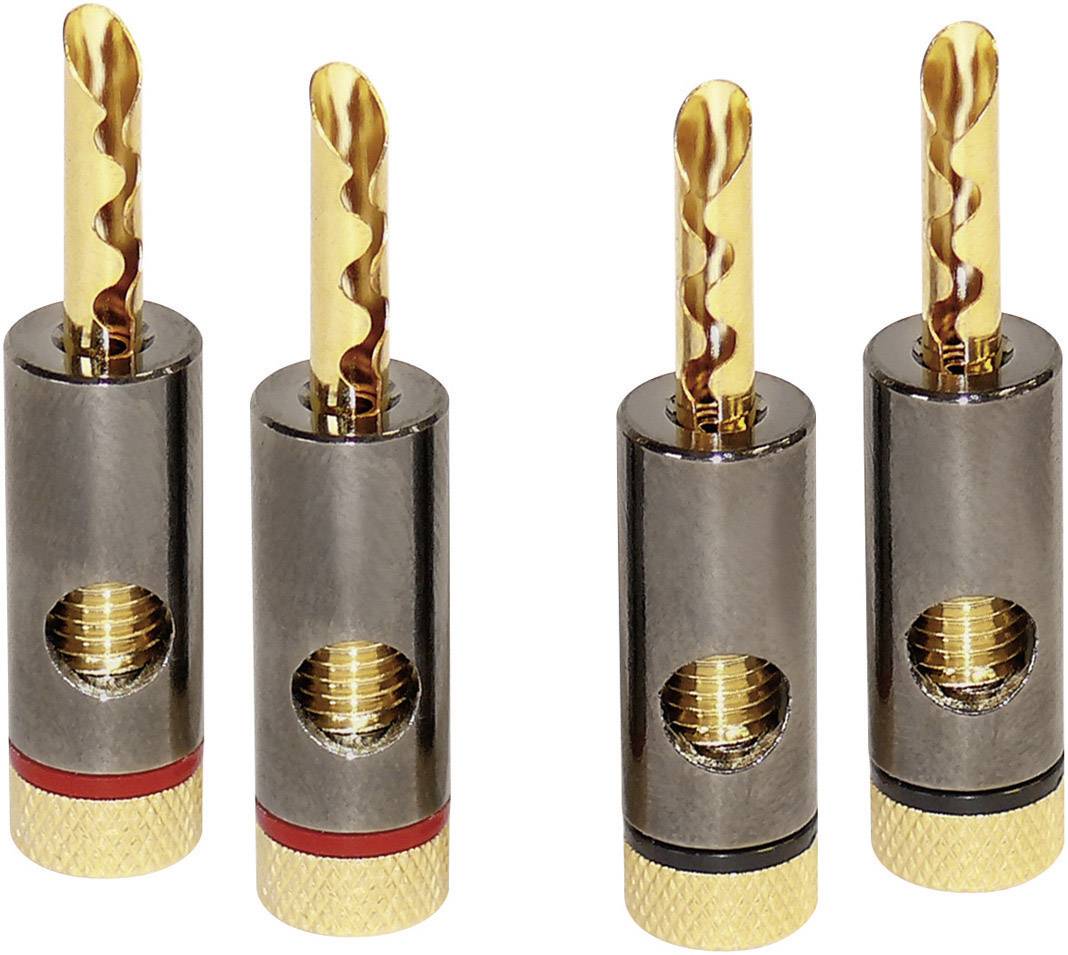 Dynavox 206436 Bananenstecker-Set 4 St.