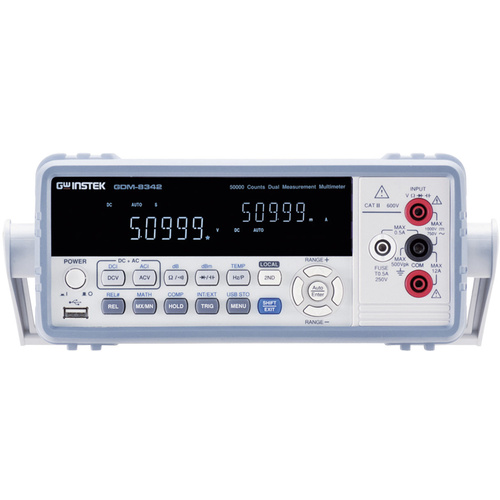 GW Instek GDM-8342USB Tisch-Multimeter digital CAT II 600V Anzeige (Counts): 50000