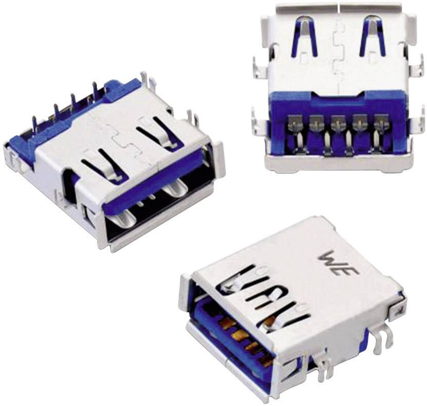 USB 3.0 Typ A liegend mit Versatz 1.04mm WR-COM Buchse, Einbau horizontal WR-COM 692121230100 Würth Elektronik Inhalt