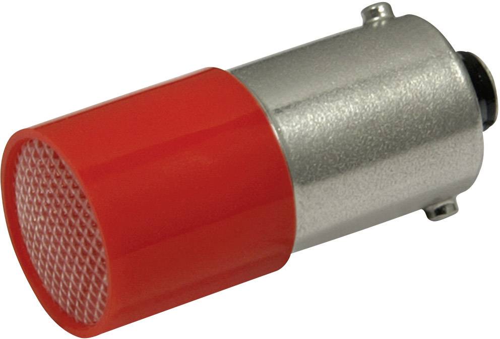 Eine rot-silberne Fahrzeugbirne, Bajonettverschluss, passend für Rück- oder Bremslicht.