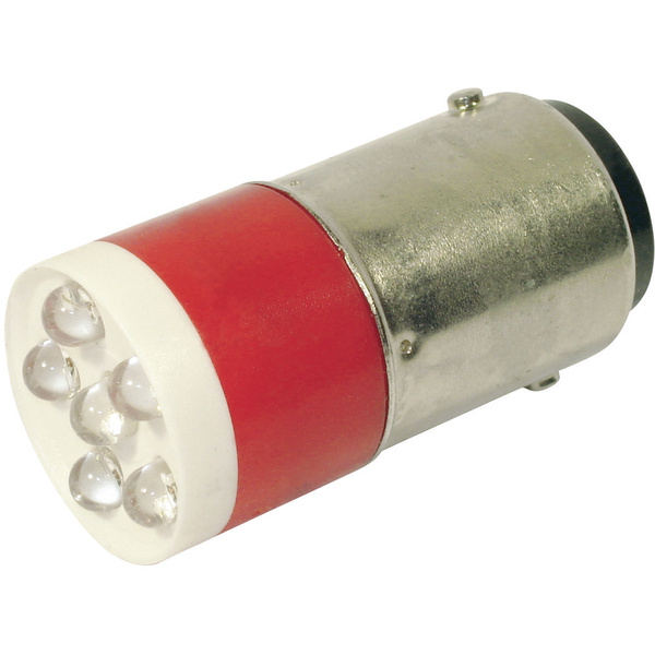 CML 18640350C LED-Signalleuchte Rot BA15d 24 V/DC, 24 V/AC 1260 mcd