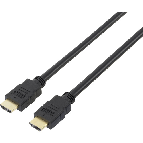 SpeaKa Professional HDMI Anschlusskabel [1x HDMI-Stecker - 1x HDMI-Stecker] 5m Schwarz