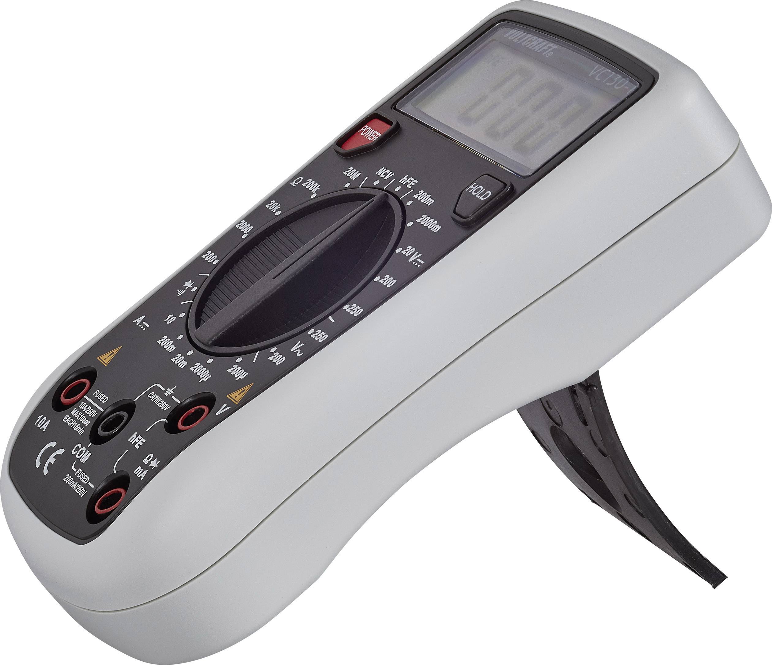 VOLTCRAFT VC130-1 Hand-Multimeter digital CAT III 250V Anzeige (Counts): 2000