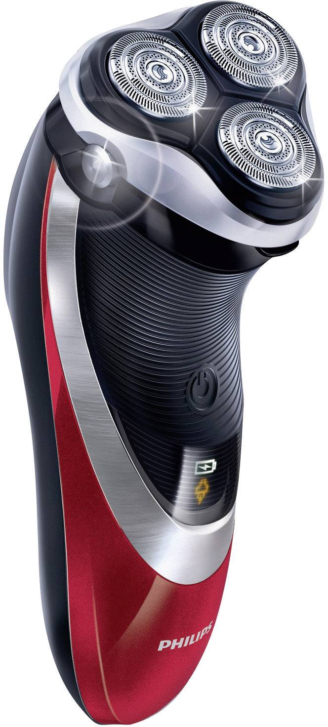 Philips PowerTouch Pro PT925/80 Rotationsrasierer Schwarz, Silber, Rot