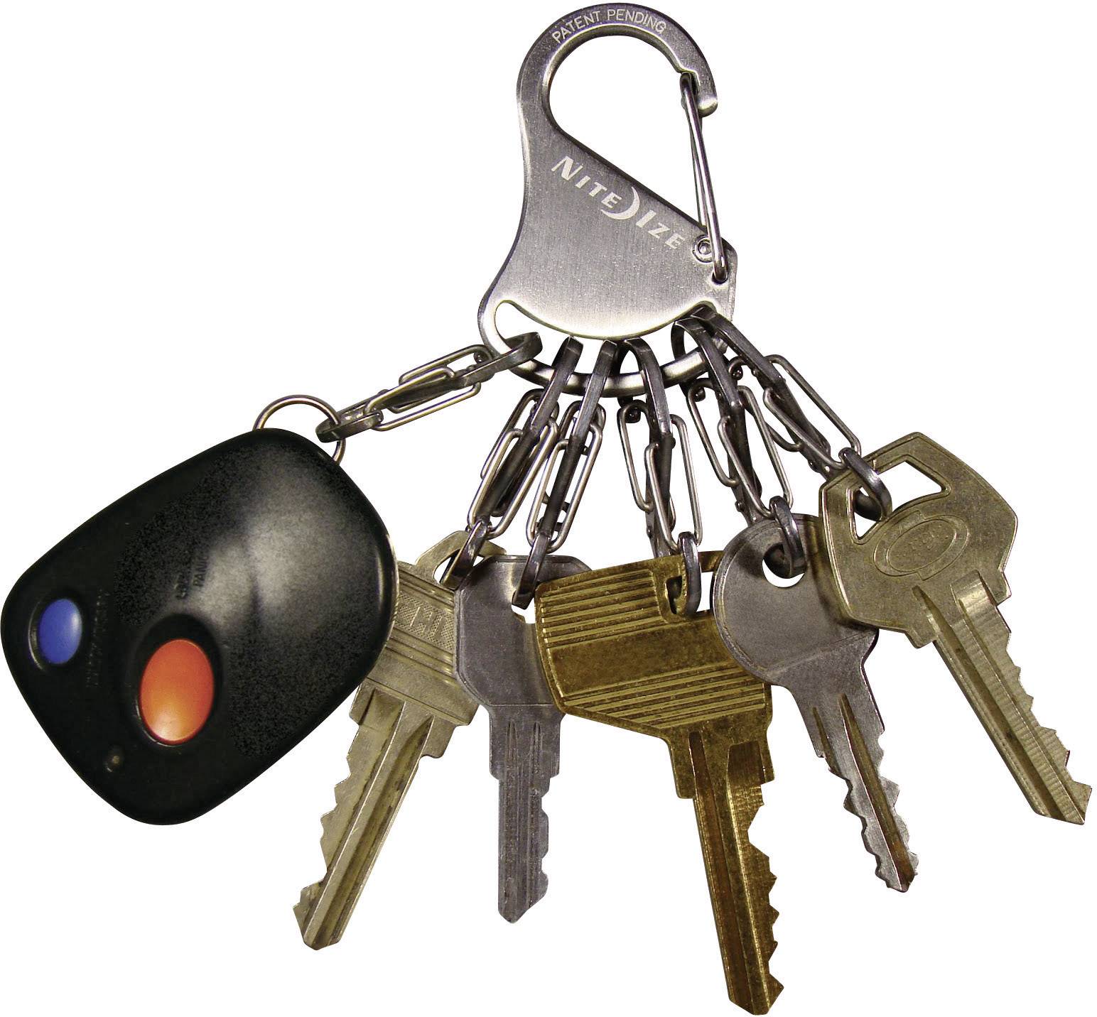 NITE Ize Schlüssel-Karabiner NI-KRS-03-11 KeyRack 6 S-Biner Silber 1 St.