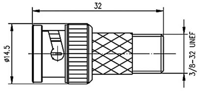 Telegärtner 100023641 100023641 BNC-Adapter BNC-Stecker - F-Buchse 1St.