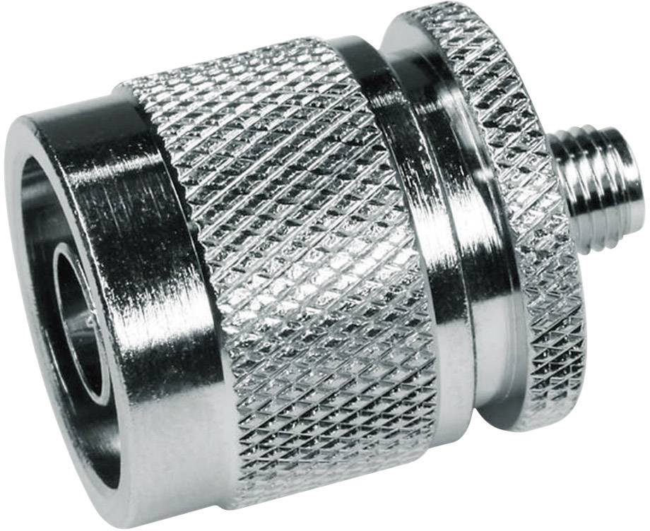 Metallverbindungsstück mit gerändelter Oberfläche und Schraubgewinde; dient zur sicheren Befestigung in technischen Anwendungen.