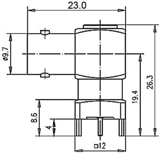 Telegärtner 100023418 100023418 BNC-Steckverbinder Buchse, Einbau horizontal 50Ω 1St.