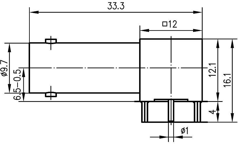 Telegärtner 100023541 100023541 BNC-Steckverbinder Buchse, Einbau horizontal 75Ω 1St.