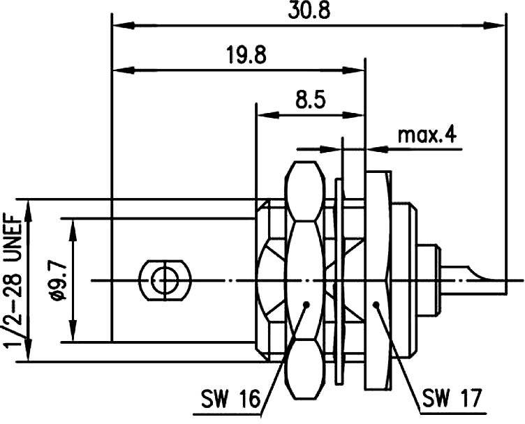 Telegärtner 100023407 100023407 BNC-Steckverbinder Buchse, Einbau vertikal 50 Ω 1 St.