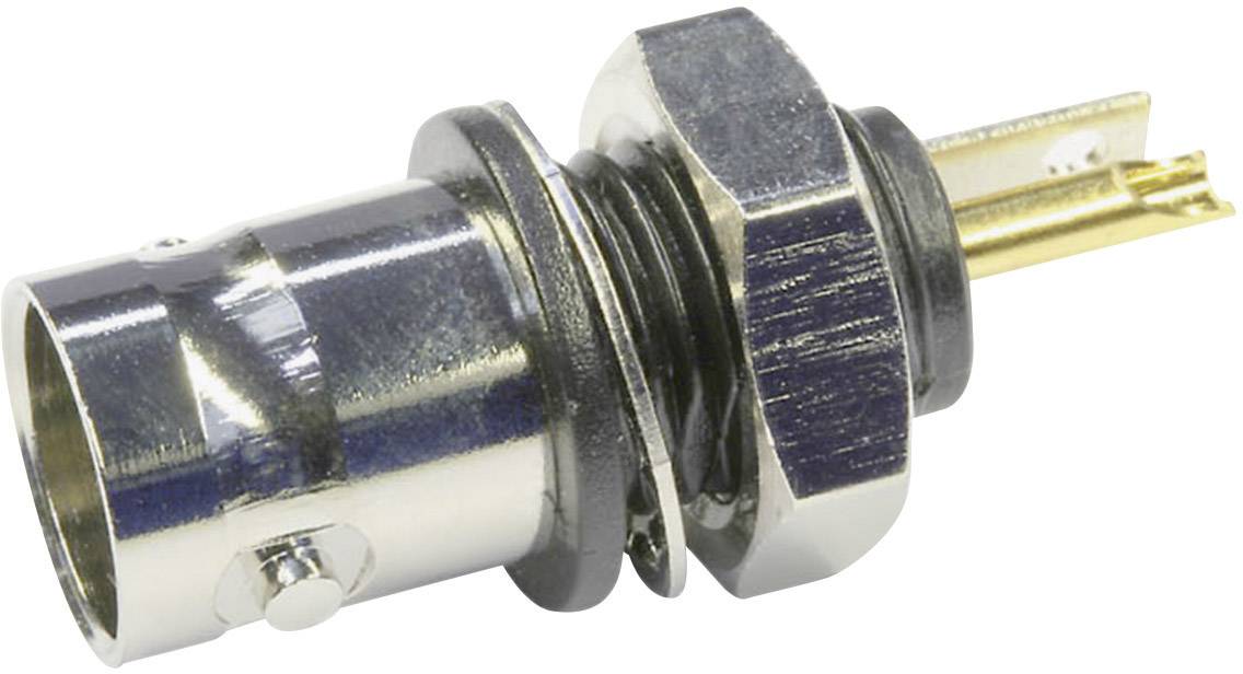 Telegärtner 100023436 100023436 BNC-Steckverbinder Buchse, Einbau vertikal 50Ω 1St.