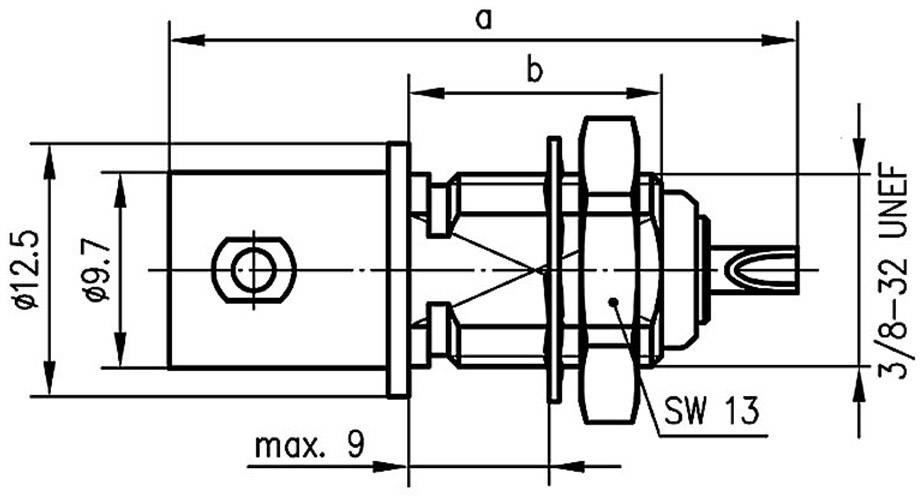 Telegärtner 100023550 100023550 BNC-Steckverbinder Buchse, Einbau vertikal 75Ω 1St.