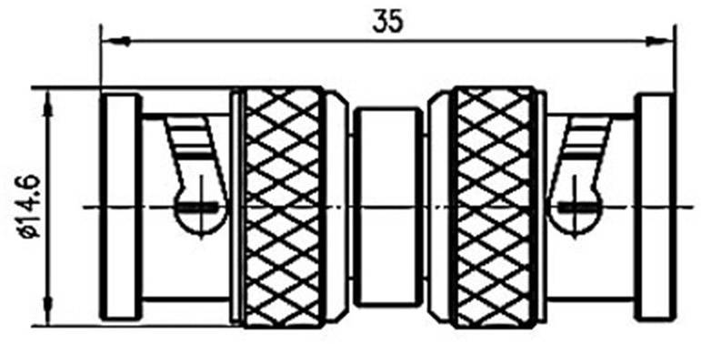Telegärtner 100023590 100023590 BNC-Adapter BNC-Stecker - BNC-Stecker 1St.
