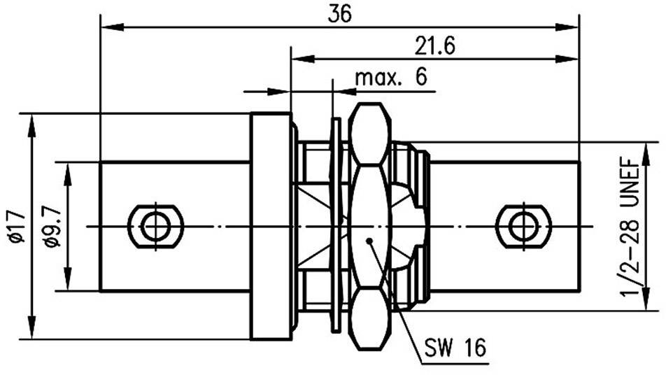 Telegärtner 100027518 100027518 BNC-Durchführung BNC-Buchse - BNC-Buchse 1St.