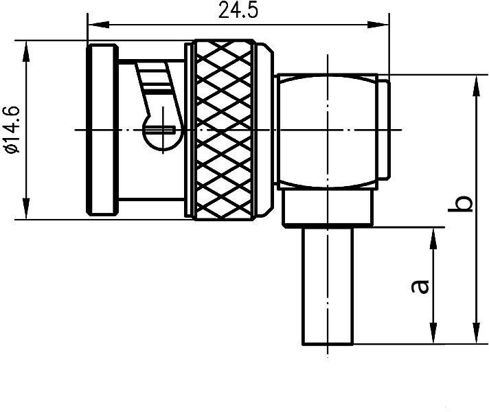 Telegärtner 100023318 100023318 BNC-Steckverbinder Stecker, gewinkelt 50Ω
