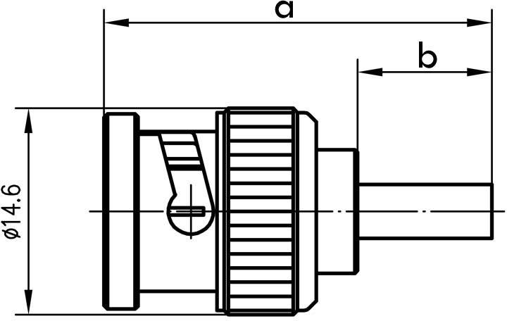 Telegärtner 100023477 100023477 HDTV-BNC-Steckverbinder Stecker, gerade 75Ω 1St.