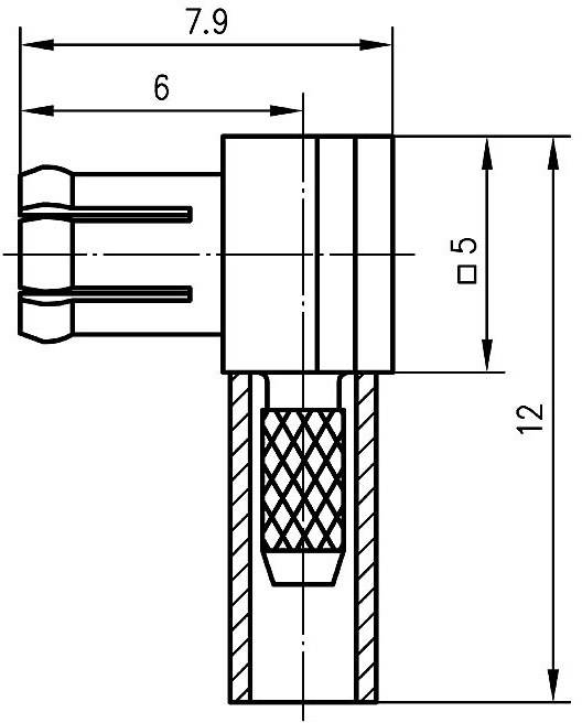 Telegärtner 100027684 100027684 MCX-Steckverbinder Stecker, gewinkelt 50Ω 1St.
