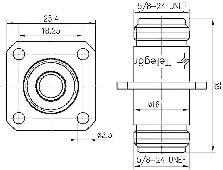 Telegärtner 100024110 100024110 N-Adapter N-Buchse - N-Buchse 1 St.
