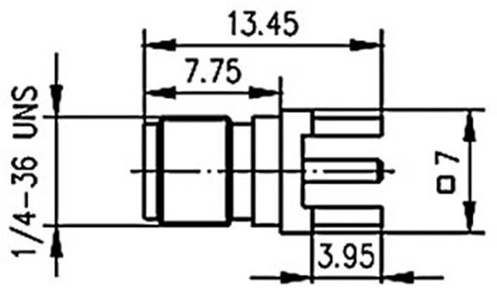 Telegärtner 100024719 100024719 SMA-Steckverbinder Buchse, Einbau vertikal 50Ω 1St.