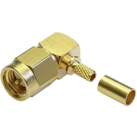 Telegärtner 100027635 100027635 SMA-Steckverbinder Stecker, gewinkelt 50 Ω 1 St. Telegärtner 100027635 100027635 SMA-Steckverbinder Stecker, gewinkelt 50 Ω 1 St.