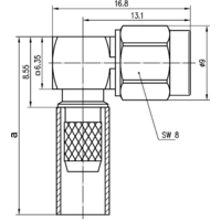 Telegärtner 100027635 100027635 SMA-Steckverbinder Stecker, gewinkelt 50 Ω 1 St. Telegärtner 100027635 100027635 SMA-Steckverbinder Stecker, gewinkelt 50 Ω 1 St.