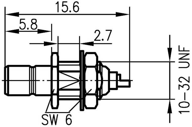 Telegärtner 100024840 100024840 SMB-Steckverbinder Stecker, Einbau vertikal 50Ω 1St.
