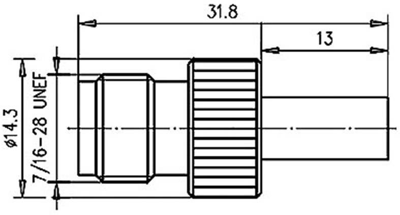 Telegärtner 100023787 100023787 TNC-Steckverbinder Buchse, gerade 50Ω 1St.