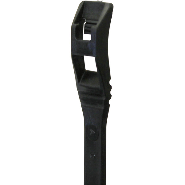 PB Fastener LP-07-050-UV Kabelbinder 205mm 4.60mm Schwarz mit flacher Kopfgeometrie, UV-stabilisiert 25St.