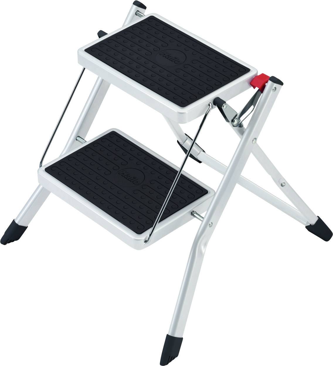 Hailo Stahl Montagetritt klappbar Arbeitshöhe (max.): 2.25 m Weiß, Schwarz 3.6 kg