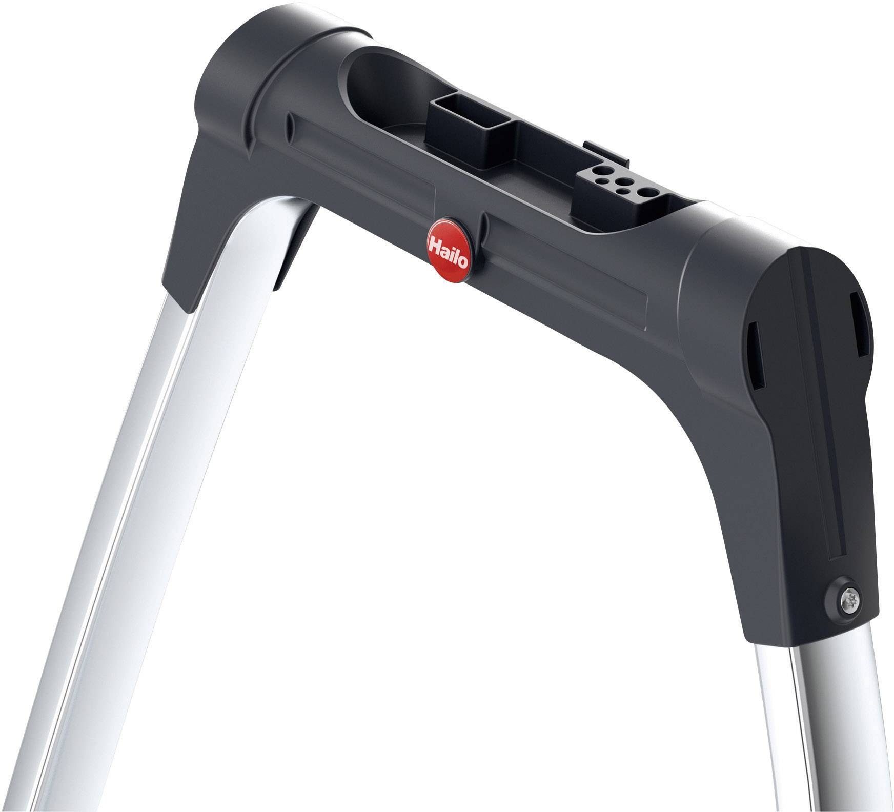 Hailo K100 TopLine 4302-301 Aluminium Klapptritt klappbar Arbeitshöhe (max.): 2.25 m Silber, Schwarz 5.2 kg