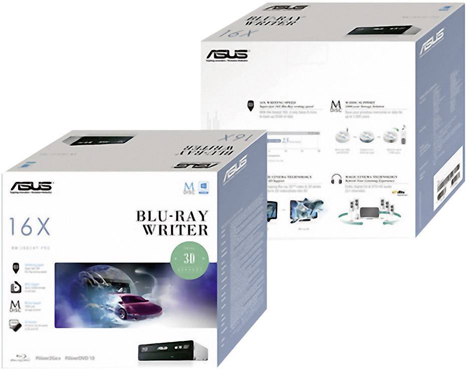 Asus BW-16D1HT Blu-ray Brenner Intern Retail SATA Schwarz