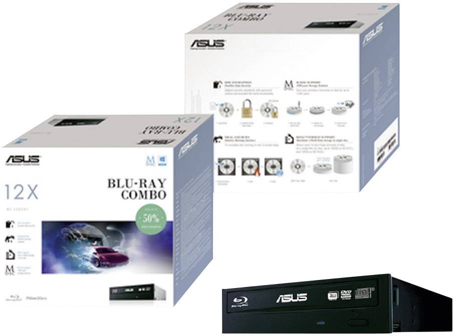 Asus BC-12D2HT Blu-ray Laufwerk Intern Retail SATA Schwarz