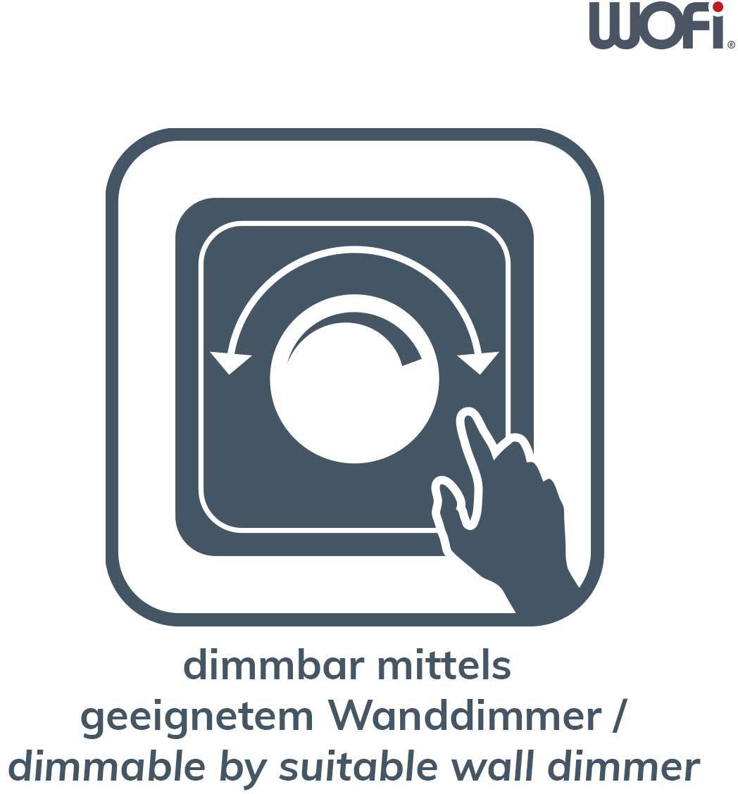 WOFI Ava 7270.04.64.0000 LED-Pendelleuchte LED LED fest eingebaut 19.2W Nickel (matt)